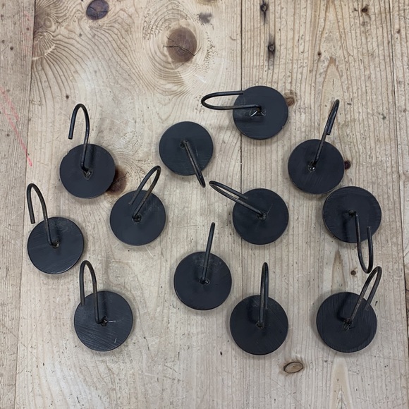 Bird Shower Curtain Hooks / Hangers- Decorative- Brown Metal Set of 12-Bluebird - Picture 7 of 11